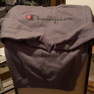 Champion crewneck sweater grey size small used